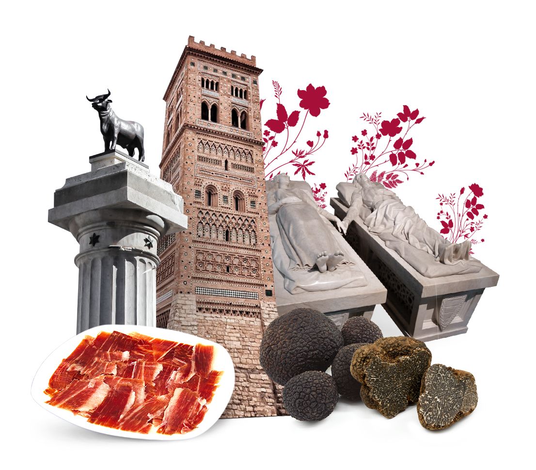 Fotomontaje turismo de Teruel